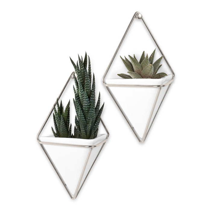 Umbra Trigg Wandelement en Bloempot - 11 x 6 cm set van 2