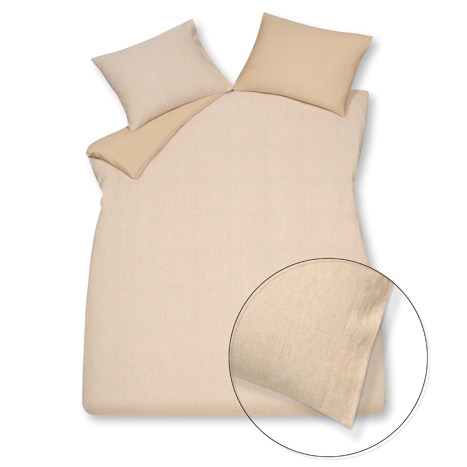 Vandyck Dekbedovertrek PURE 41 Light Honey 240x220 cm (linnen/katoen)