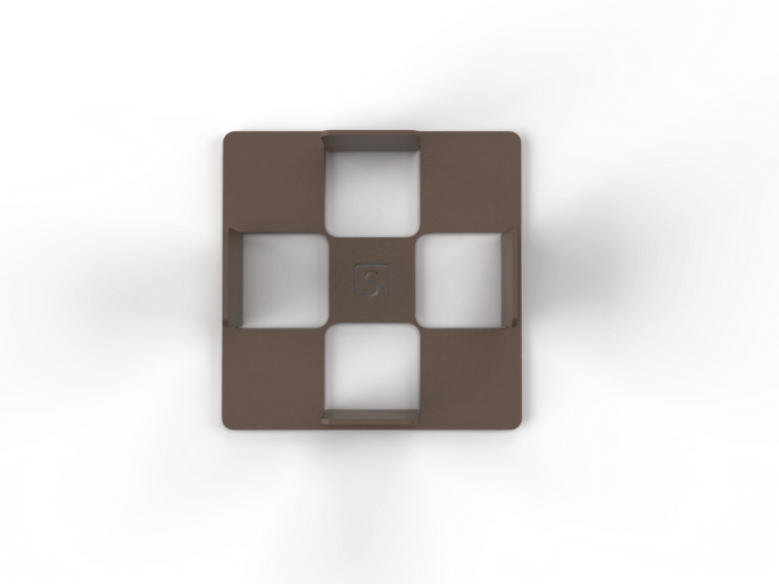 Steellish Oni Onderzetters voor Glazen Bruin