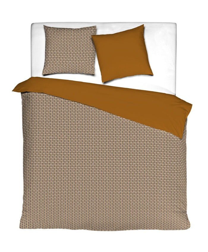 Mistral Home-Dekbedovertrek-100%Katoen satijn-260x240+2x65x65cm-Oker