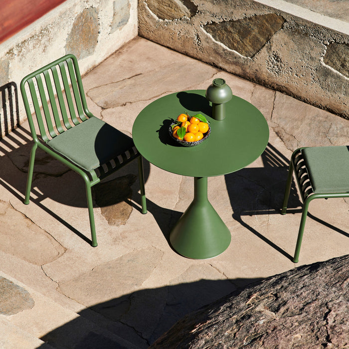 HAY Palissade Cone Tafel Ø 70 cm - Olijfgroen