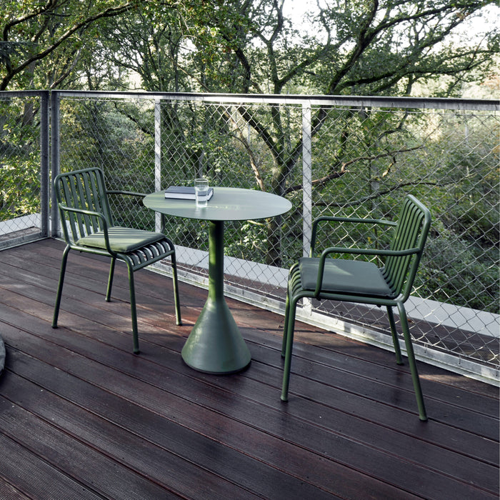 HAY Palissade Cone Tafel Ø 90 cm - Olijfgroen