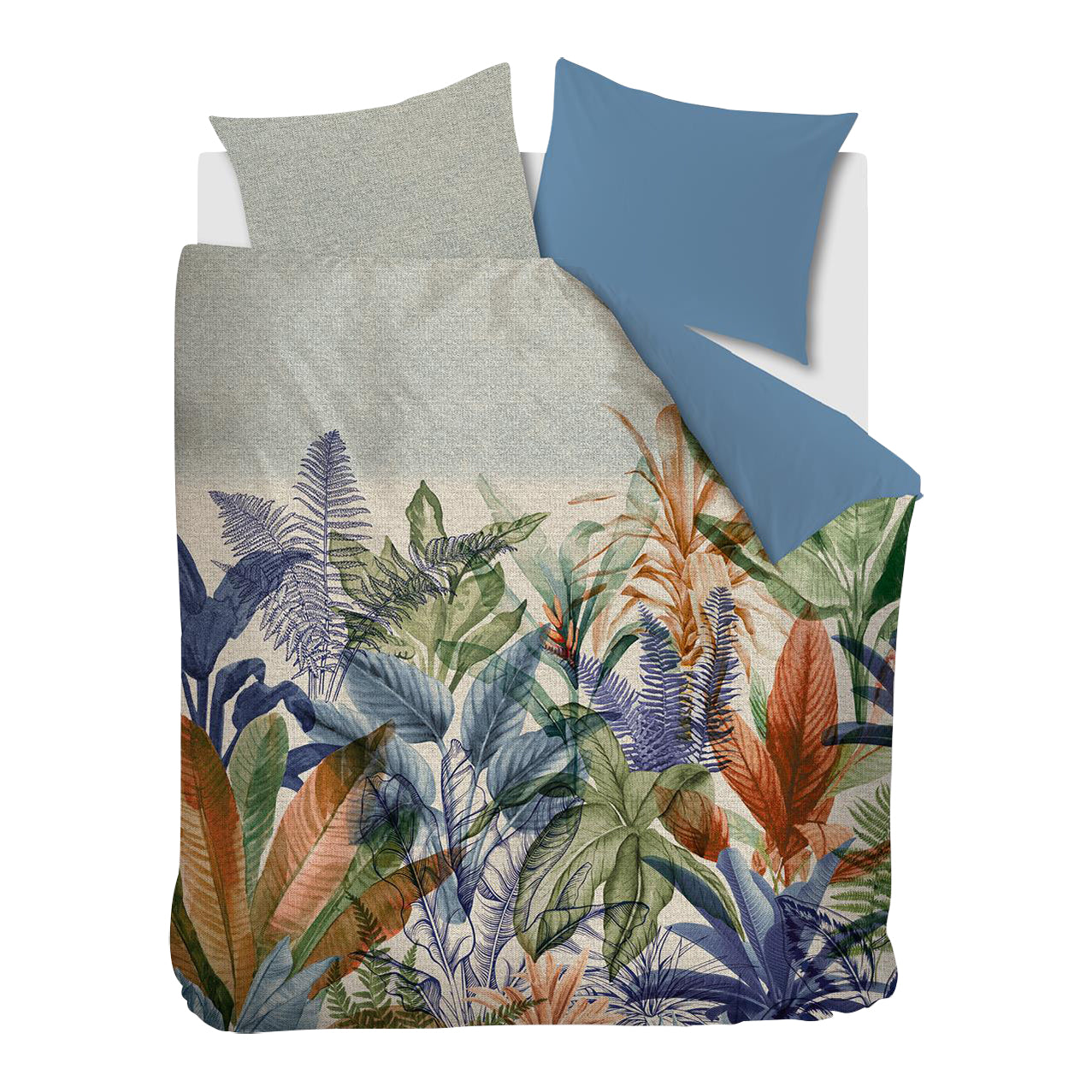 Beddinghouse Isla Dekbedovertrek 200 x 200/220 cm - Blauw