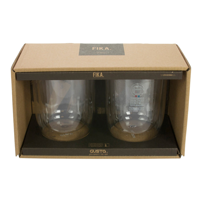Gusta FIKA Dubbelwandig glas 0,325 L - 2 st.