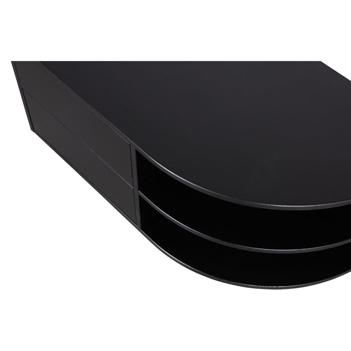 WOOOD Finca Tv-meubel Rond Rechts - Grenenhout