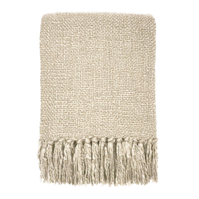 Malagoon Ivory Solid Plaid 125 x 150 cm