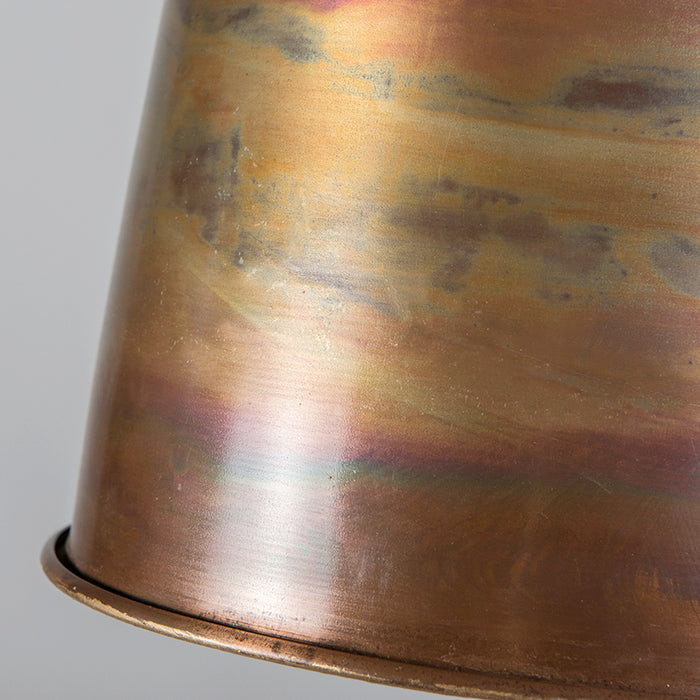 QAZQA Vintage hanglamp koper met goud - Burn