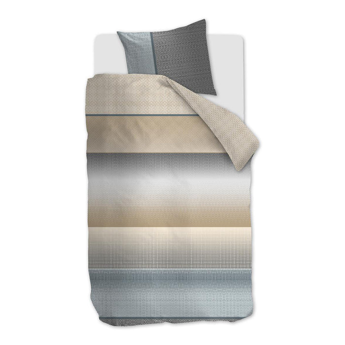 Beddinghouse Odette Dekbedovertrek 140 x 200/220 cm - Blauw/Grijs