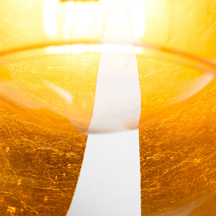 QAZQA Hanglamp melone - Zwart - Modern - D 40cm