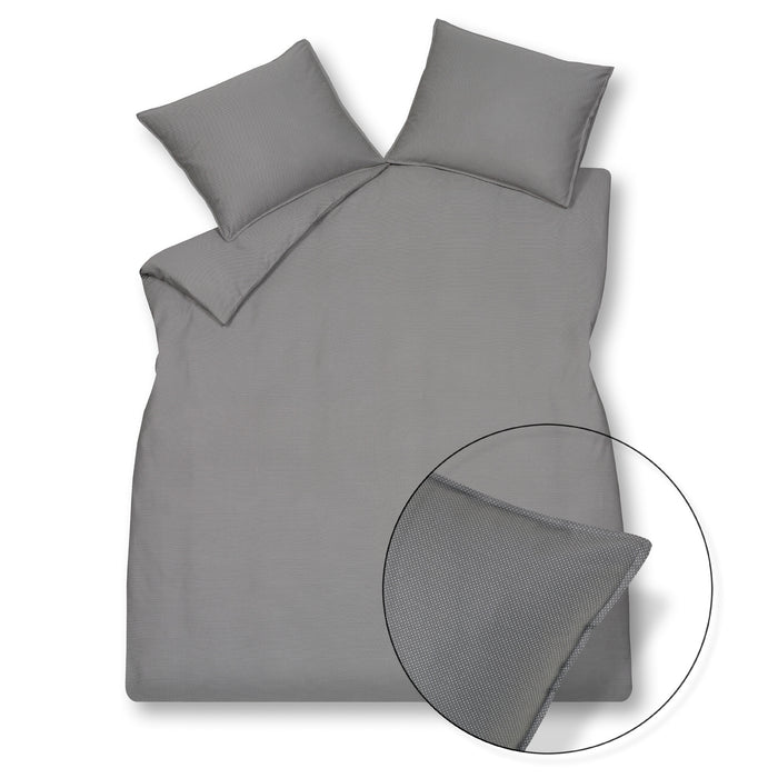 Vandyck Dekbedovertrek PURE 36 Grey 200x220 cm (satijnkatoen)