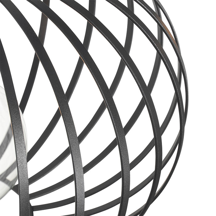 QAZQA Design hanglamp zwart 3-lichts - Johanna