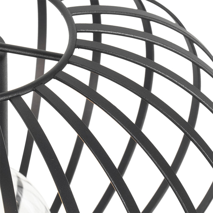 QAZQA Design hanglamp zwart 3-lichts - Johanna