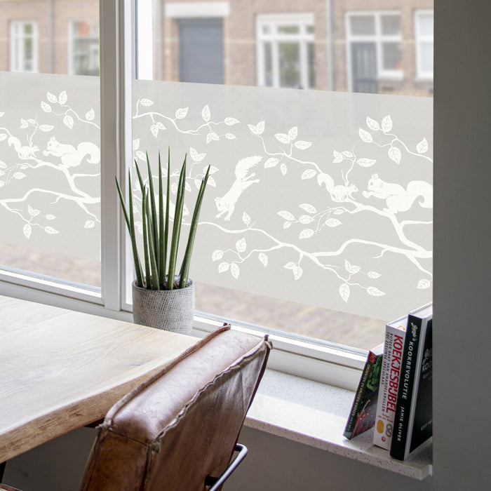 d-c-fix Eekhoorn Raamfolie - 45x150cm - Melkglas - Dieren - Statisch