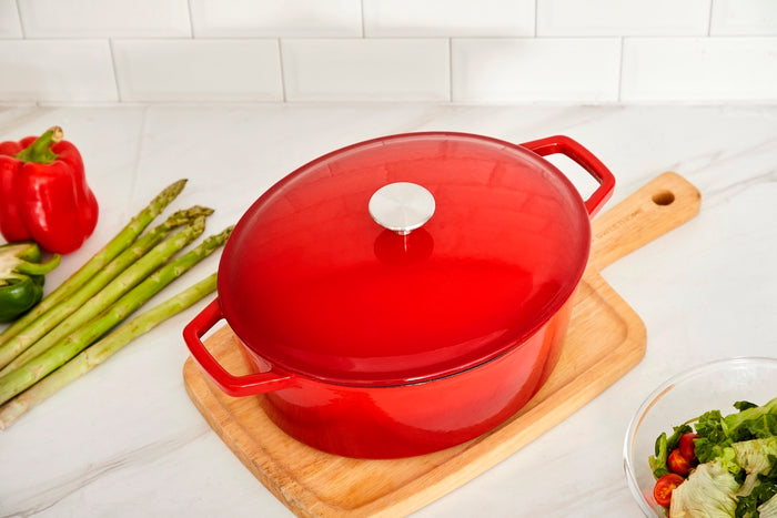 Buccan - Hamersley - Gietijzeren braadpan 29cm - Rood