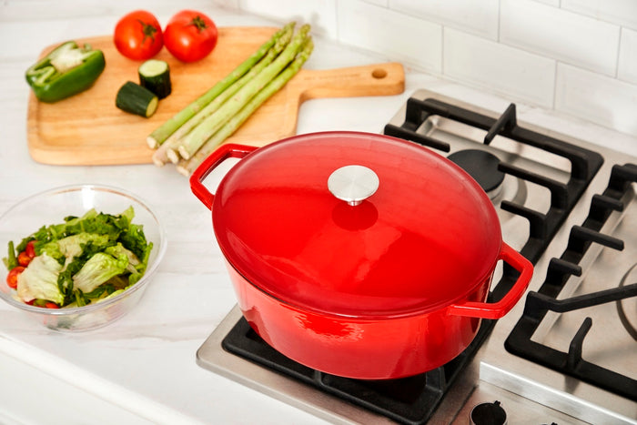 Buccan - Hamersley - Gietijzeren braadpan 29cm - Rood