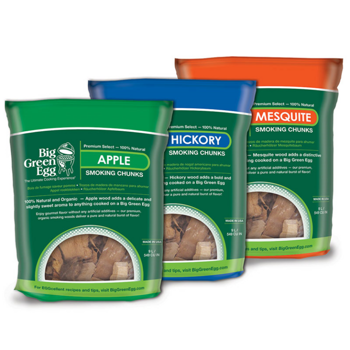 Big Green Egg - Rookchunks hickory Big Green Egg