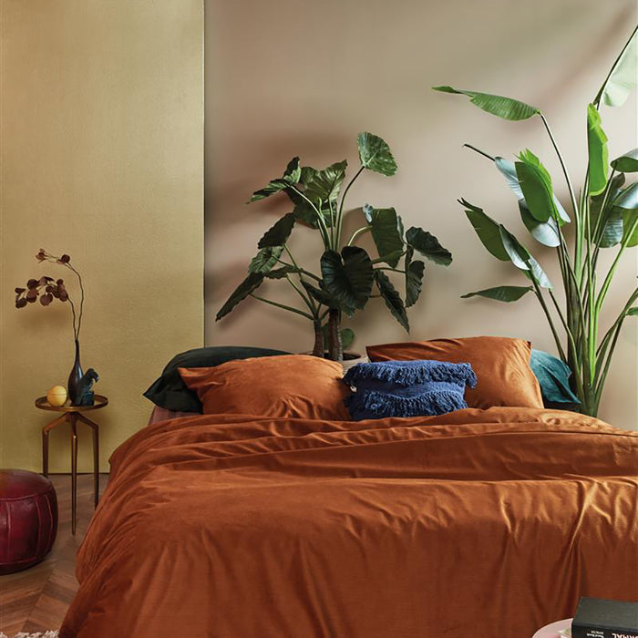 At Home by Beddinghouse Cosy Corduroy Dekbedovertrek 200 x 220 cm - Terra