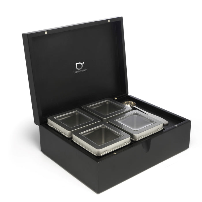 Bredemeijer Theedoos met Blikjes + Lepel