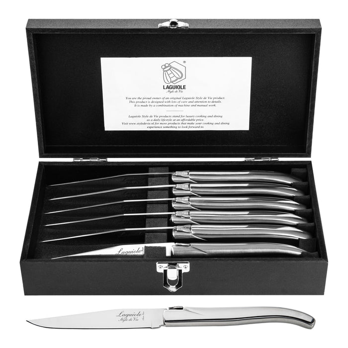 Laguiole Style de Vie Luxury Line Steakmessenset 6 st.
