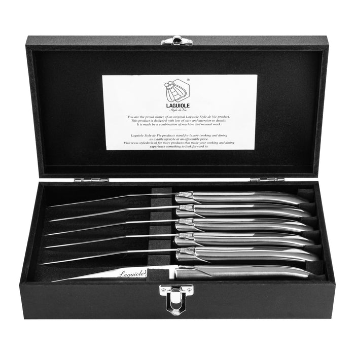 Laguiole Style de Vie Luxury Line Steakmessenset 6 st.