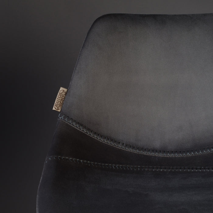 Dutchbone Franky Velvet Barkruk