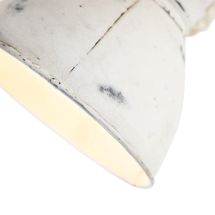 QAZQA Industriële spot wit met mango hout 2-lichts - Mangoes