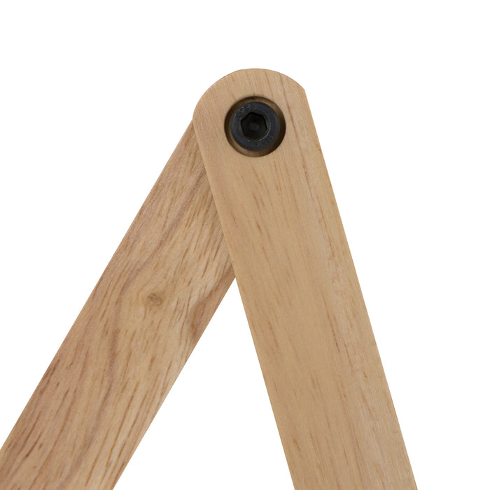 Mexlite - wandlamp - Dion - naturel - hout stof - bedlampje - E14 - 8852BE