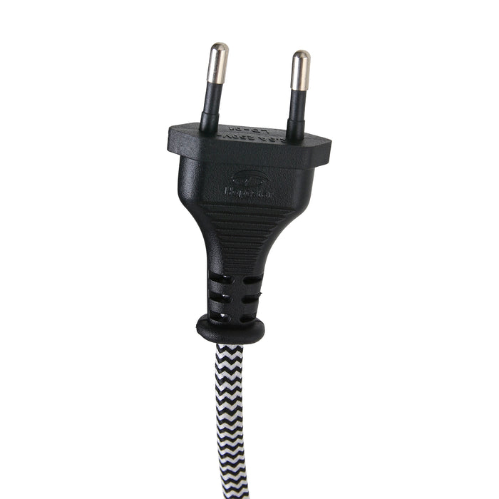 Mexlite - wandlamp - Dion - naturel - hout stof - bedlampje - E14 - 8852BE