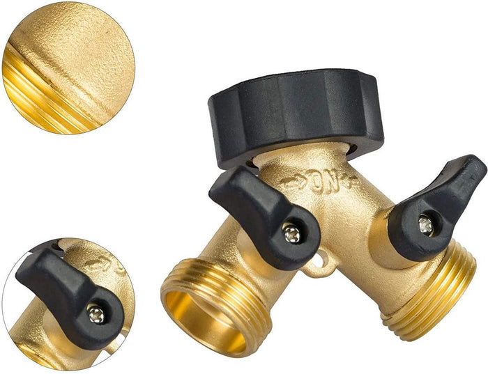 Sens Design Waterverdeler 2-weg – Messing – Past op Europese kranen