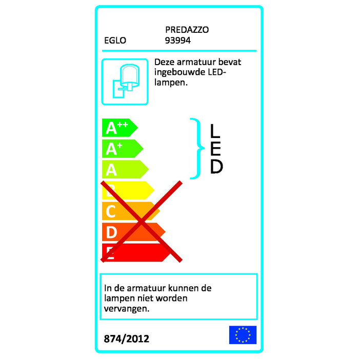 EGLO Predazzo LED Wandlamp