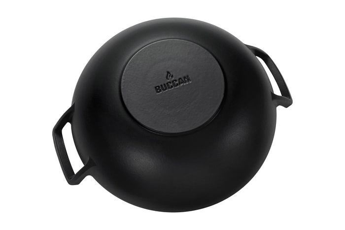 Buccan - Hamersley - Gietijzeren wokpan 36cm - Zwart