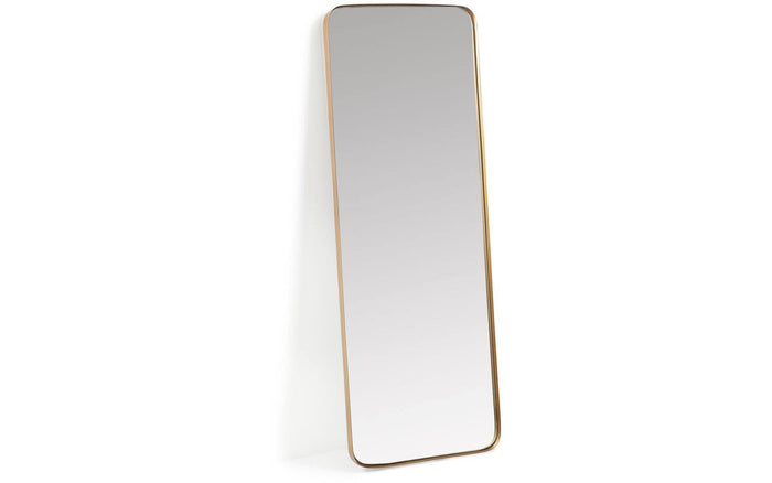 Kave Home - Wandspiegel Marco van goudkleurig metaal 55 x 150,5 cm
