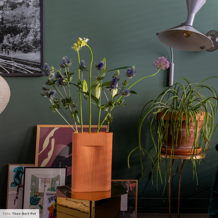 Muuto Ridge Vaas 35 cm - Oranje