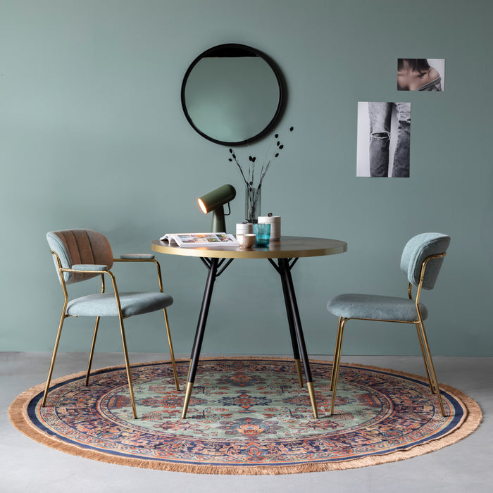 by fonQ  Ezra Vloerkleed Ø 200 cm - Groen