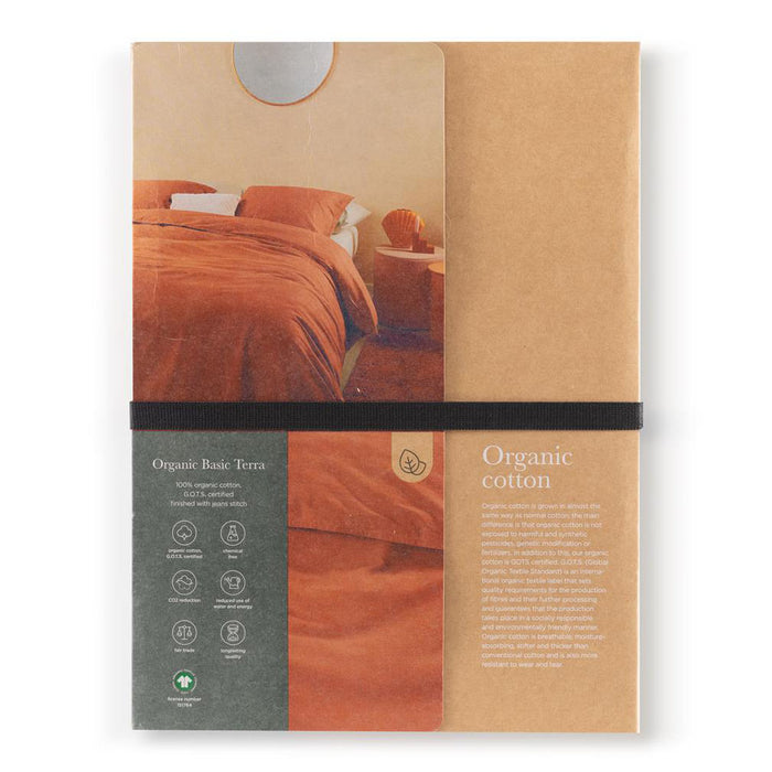 Beddinghouse Organic Basic Dekbedovertrek 140 x 200/220 cm - Terra