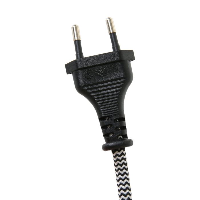 Mexlite - wandlamp - Cera - zwart - metaal - bedlampje - E14 - 7647ZW