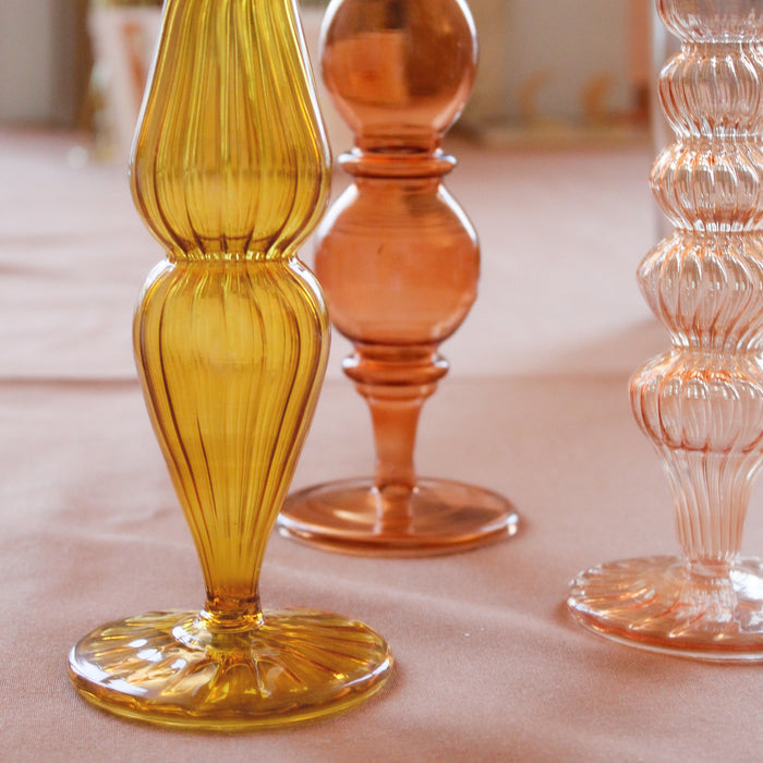 À la Classic Glazen Kandelaar - Blush