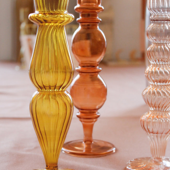 À la Classic Glazen Kandelaar - Blush