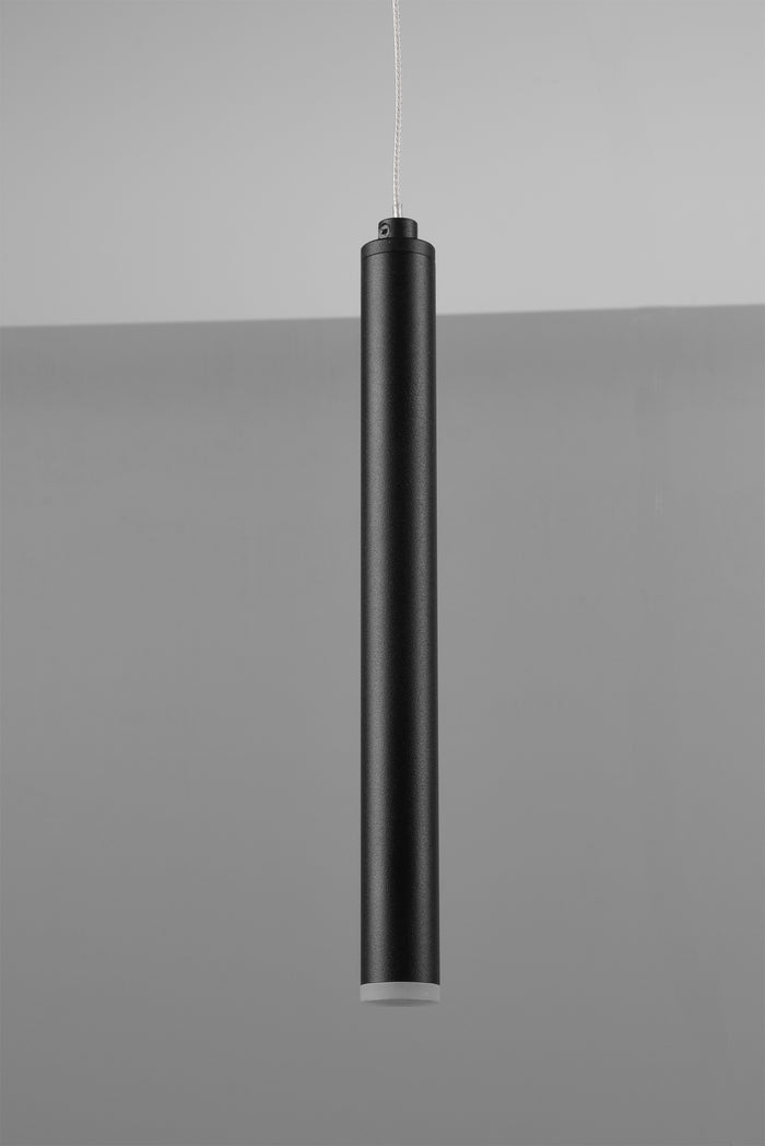 TRIO - Hanglamp Tubular Zwart 115 cm  .