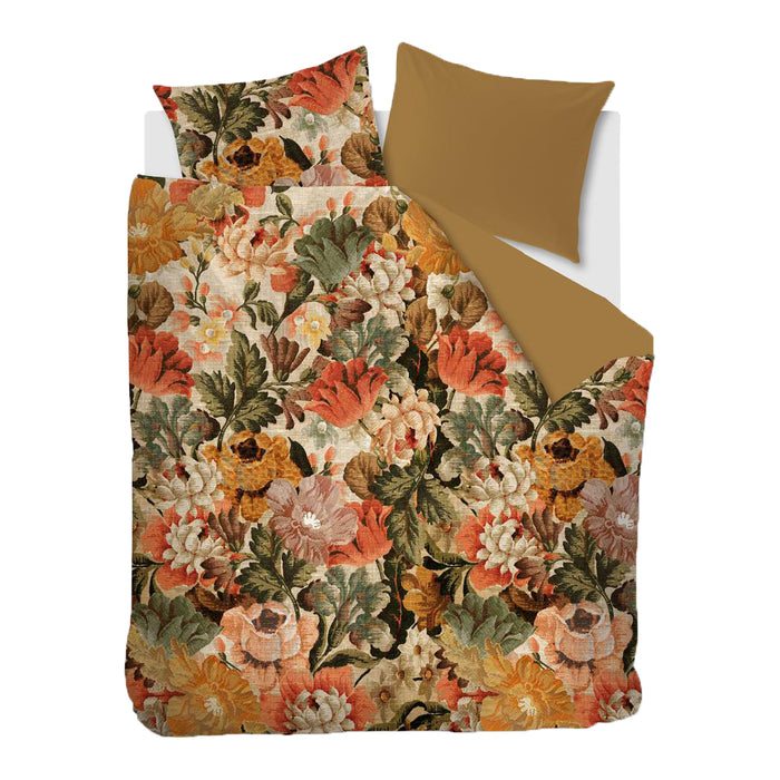 At Home by Beddinghouse Memory Dekbedovertrek 240 x 220 cm - Okergeel