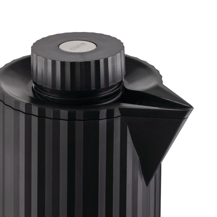 Alessi Plissé Vacuüm Thermoskan 1 L - Zwart