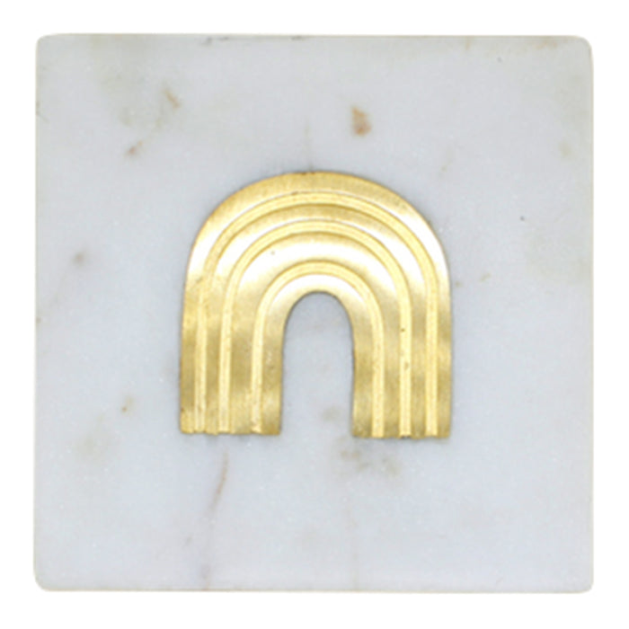 À la Marble Onderzetter Set van 2 - Regenboog