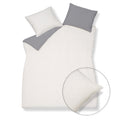 Vandyck Dekbedovertrek PURE 28 Grey 140x220 cm (linnen/katoen)