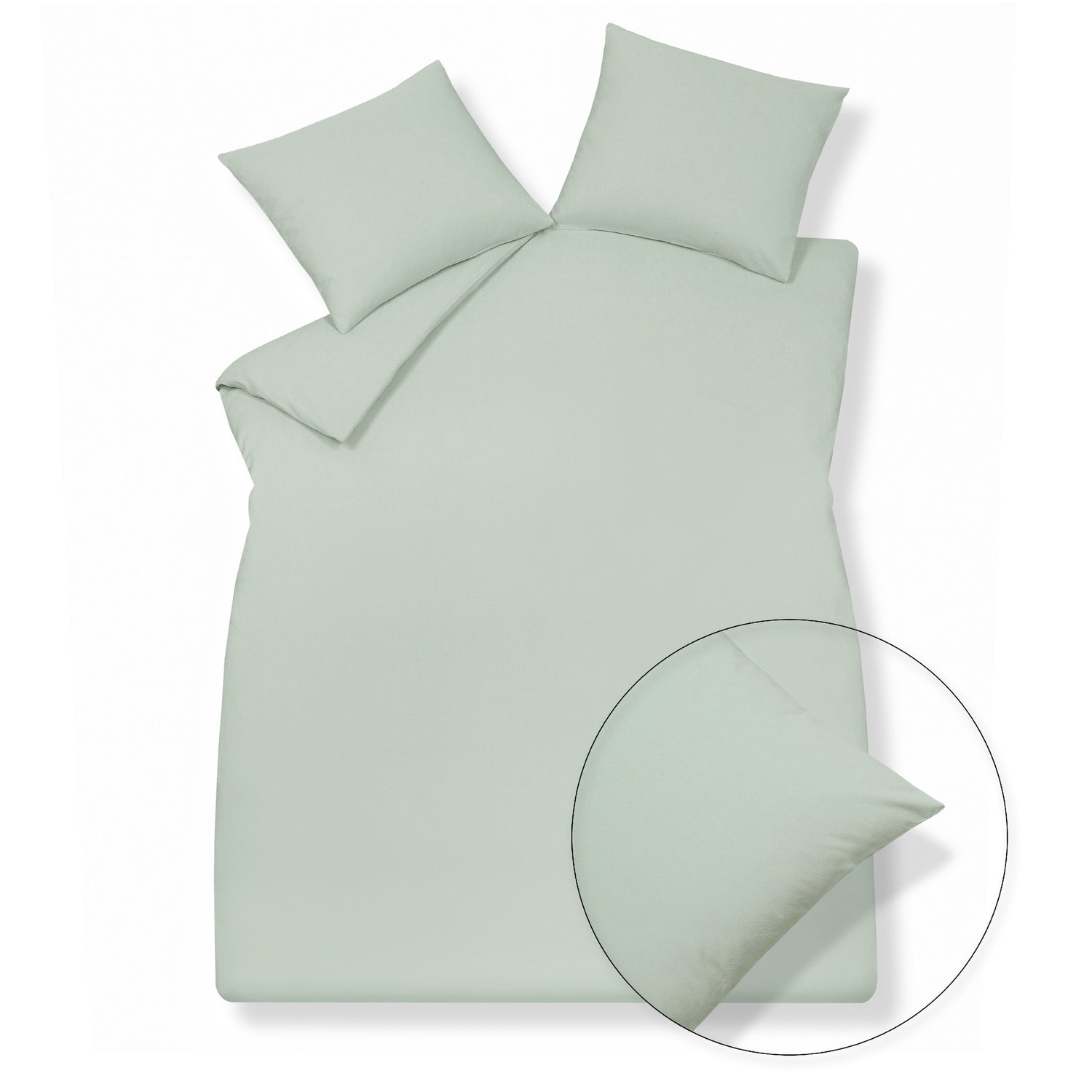 Vandyck Dekbedovertrek PURE 32 Celadon Green 140x220 cm