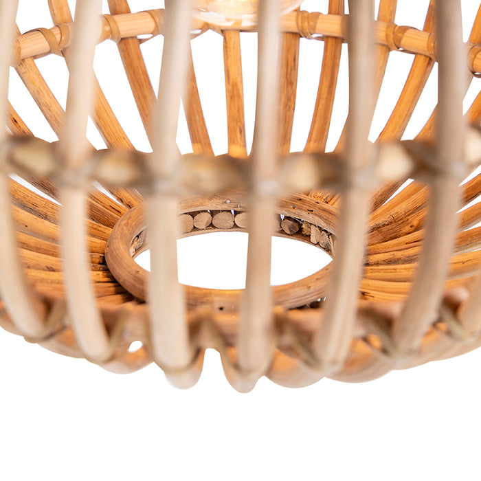 QAZQA Hanglamp canna - Naturel - Landelijk | Rustiek - D 400mm