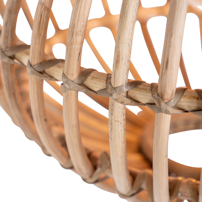 QAZQA Hanglamp canna - Naturel - Landelijk | Rustiek - D 400mm