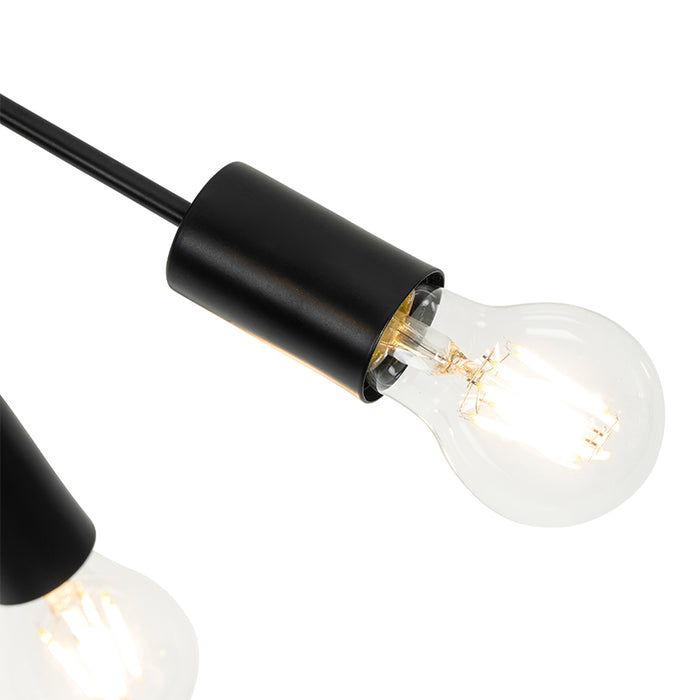 QAZQA Plafondlamp facil - Zwart - Art Deco - D 48cm