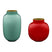 Pip Studio Mini Vases Oval & Round - Set van 2 - Blauw en Rood
