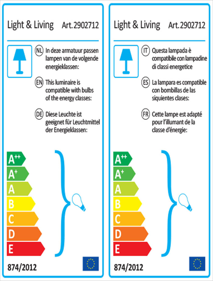 Light & Living Hanglamp Milla - Zwart - Ø32cm