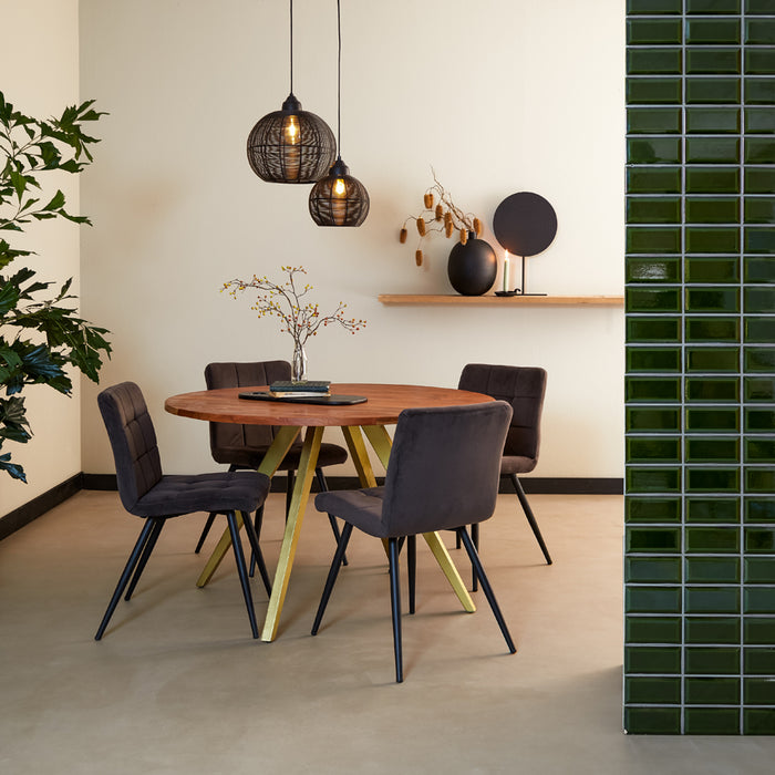 Light & Living Hanglamp Milla - Zwart - Ø32cm